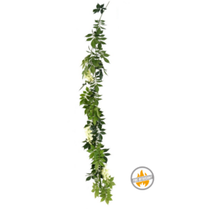 Wisteria Glicynia Kremowa - Girlanda 180 cm - Produkt Trudnopalny FR